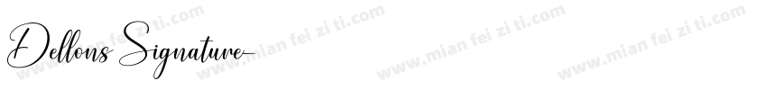 Dellons Signature字体转换